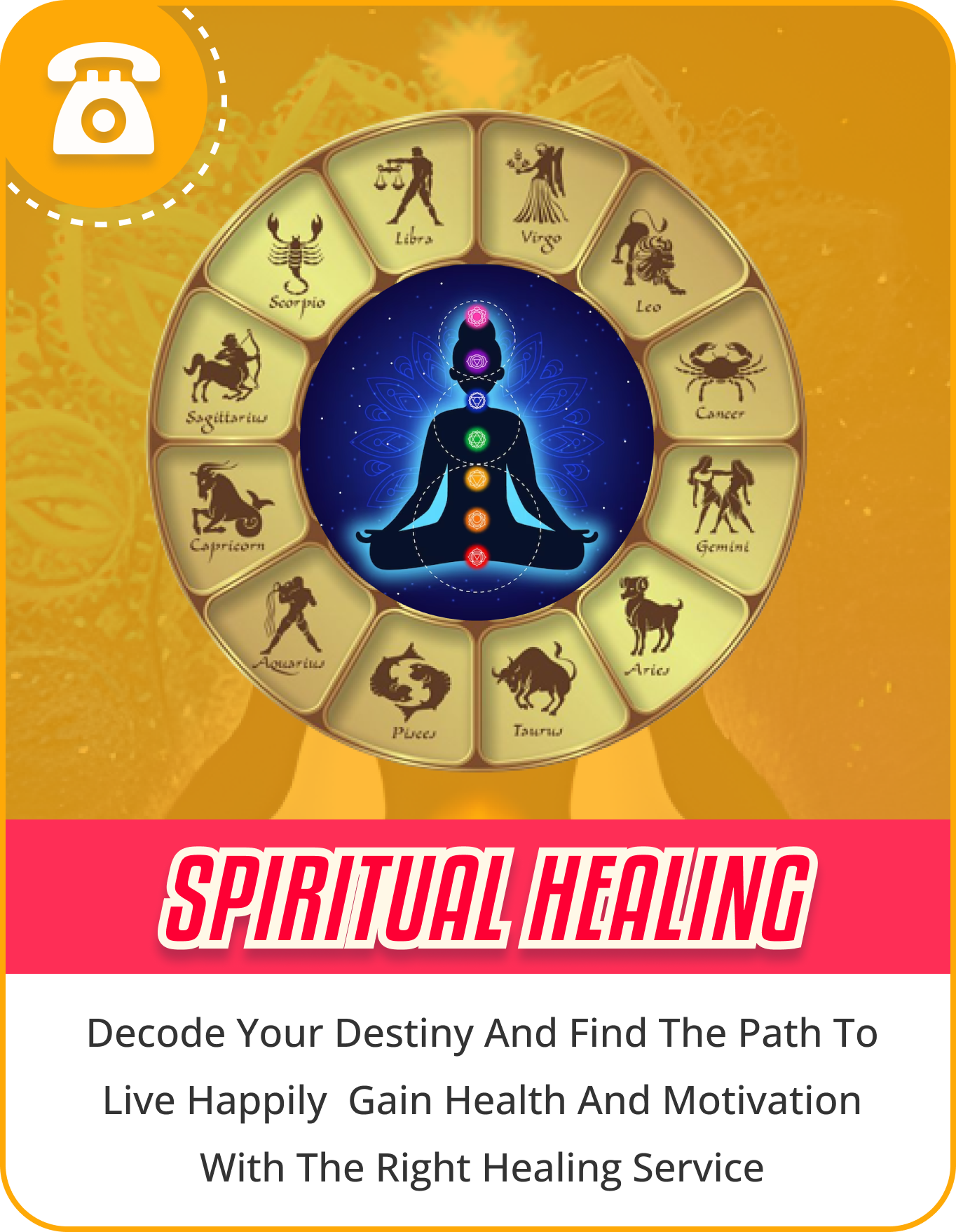 SPIRITUAL HEALING add banner